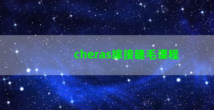 cheras嫁接睫毛课程