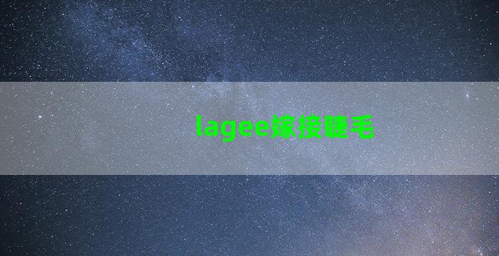 lagee嫁接睫毛