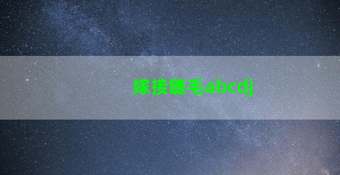 嫁接睫毛abcdj