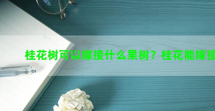 桂花树可以嫁接什么果树？桂花能嫁接榕树吗